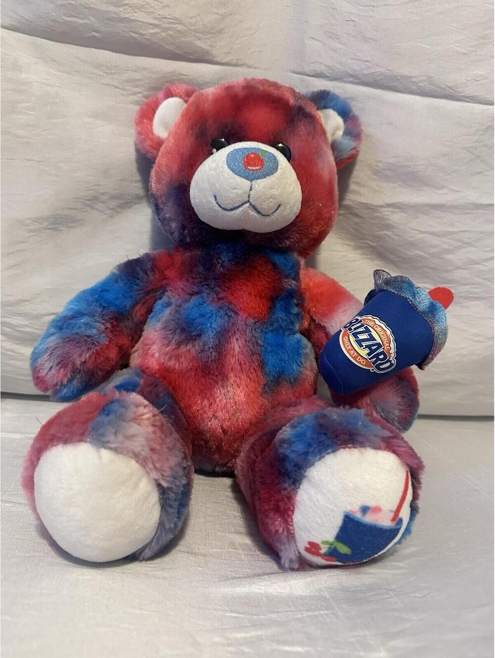 Build A Bear Plush 16” Berry Blizzard Dairy Queen W/ Blizzard Accessory Stuffed